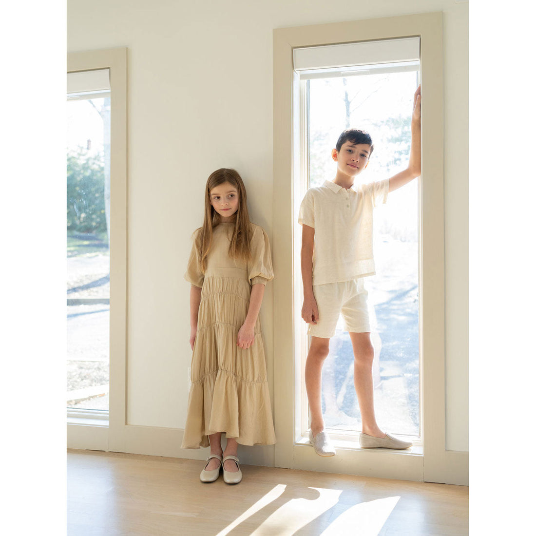 Coco Blanc Tan Flowy Linen Dress Ladida Coco Blanc Tan Flowy Linen Dress Ladida