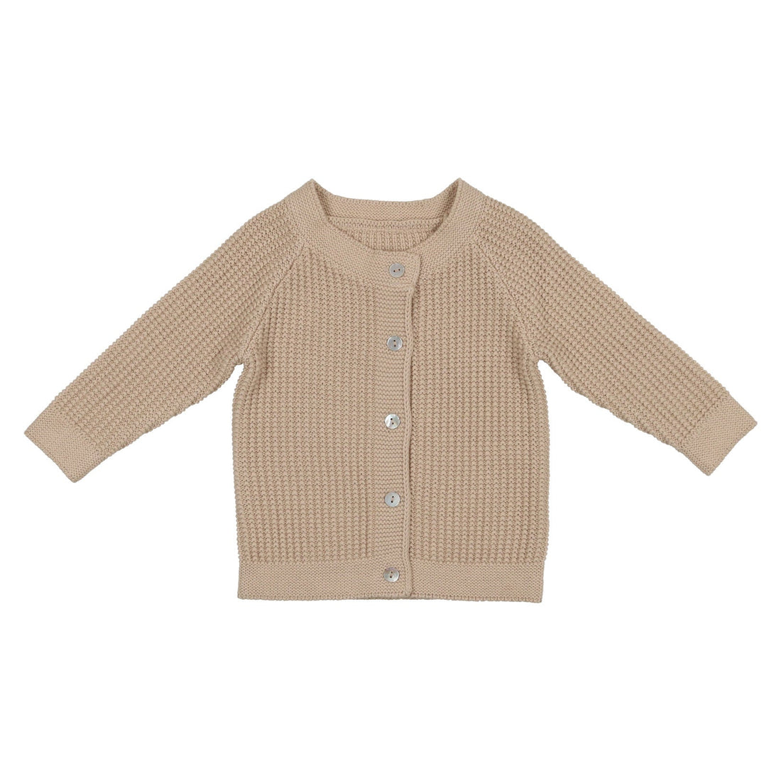 Coco Blanc knitwear Coco Blanc Taupe Baby Knit Cardigan