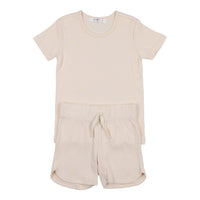 Coco Blanc pajamas Coco Blanc Powdered Mauve Pointelle Short Pajama
