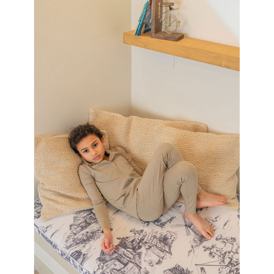 Coco Blanc pajamas Coco Blanc Taupe Grandpa Pajama