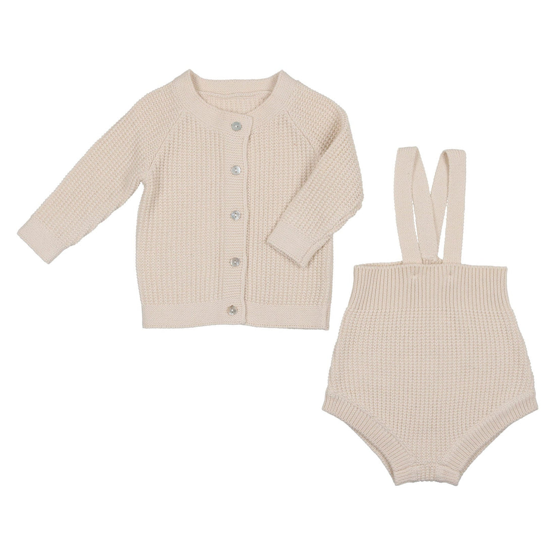 Coco Blanc rompers Coco Blanc Antique White Knit Romper