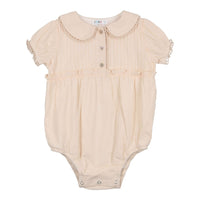 Coco Blanc rompers Coco Blanc Powdered Mauve Peter Pan Collar Romper