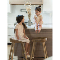 Coco Blanc rompers Coco Blanc Powdered Mauve Peter Pan Collar Romper
