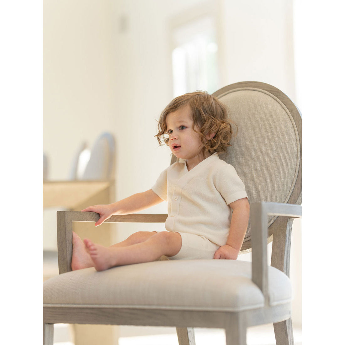 Coco Blanc sets Coco Blanc Antique White Baby Side Button Set