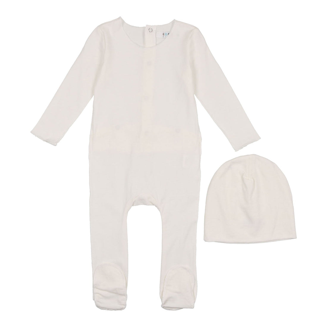 Coco Blanc sets Coco Blanc Antique White Modal Footie with Beanie