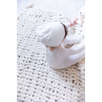 Coco Blanc sets Coco Blanc Antique White Modal Footie with Beanie