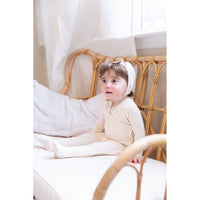 Coco Blanc sets Coco Blanc Powdered Mauve Pointelle Footie with bonnet