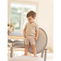 Coco Blanc sets Coco Blanc Taupe Baby Side Button Set