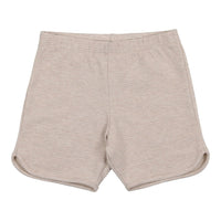Coco Blanc Shorts Coco Blanc Flaxy Oat Ribbed Shorts