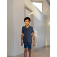 Coco Blanc Shorts Coco Blanc Navy Terry Shorts