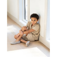 Coco Blanc Shorts Coco Blanc Tan Linen Shorts