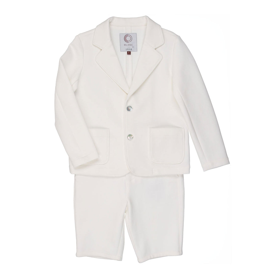 Coco Blanc Suits Coco Blanc Antique White Pique Suit