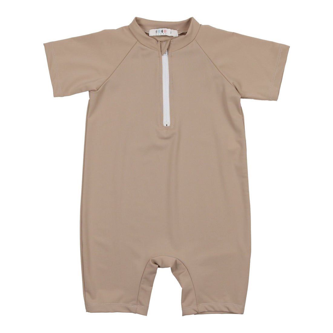 Coco Blanc swim Coco Blanc Taupe/Cream Baby One Piece Swimsuit