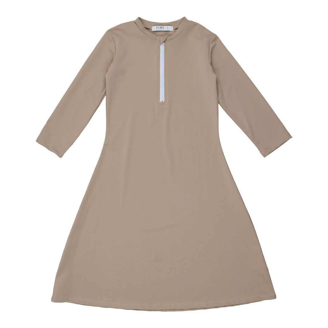 Coco Blanc swim Coco Blanc Taupe/Cream Swim Dress