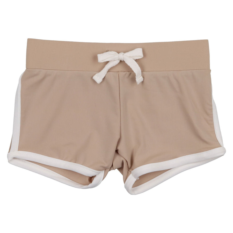Coco Blanc swim Coco Blanc Taupe/Cream Tight Swim Trunk