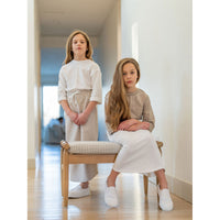 Coco Blanc tees Coco Blanc Antique White Cotton Tee