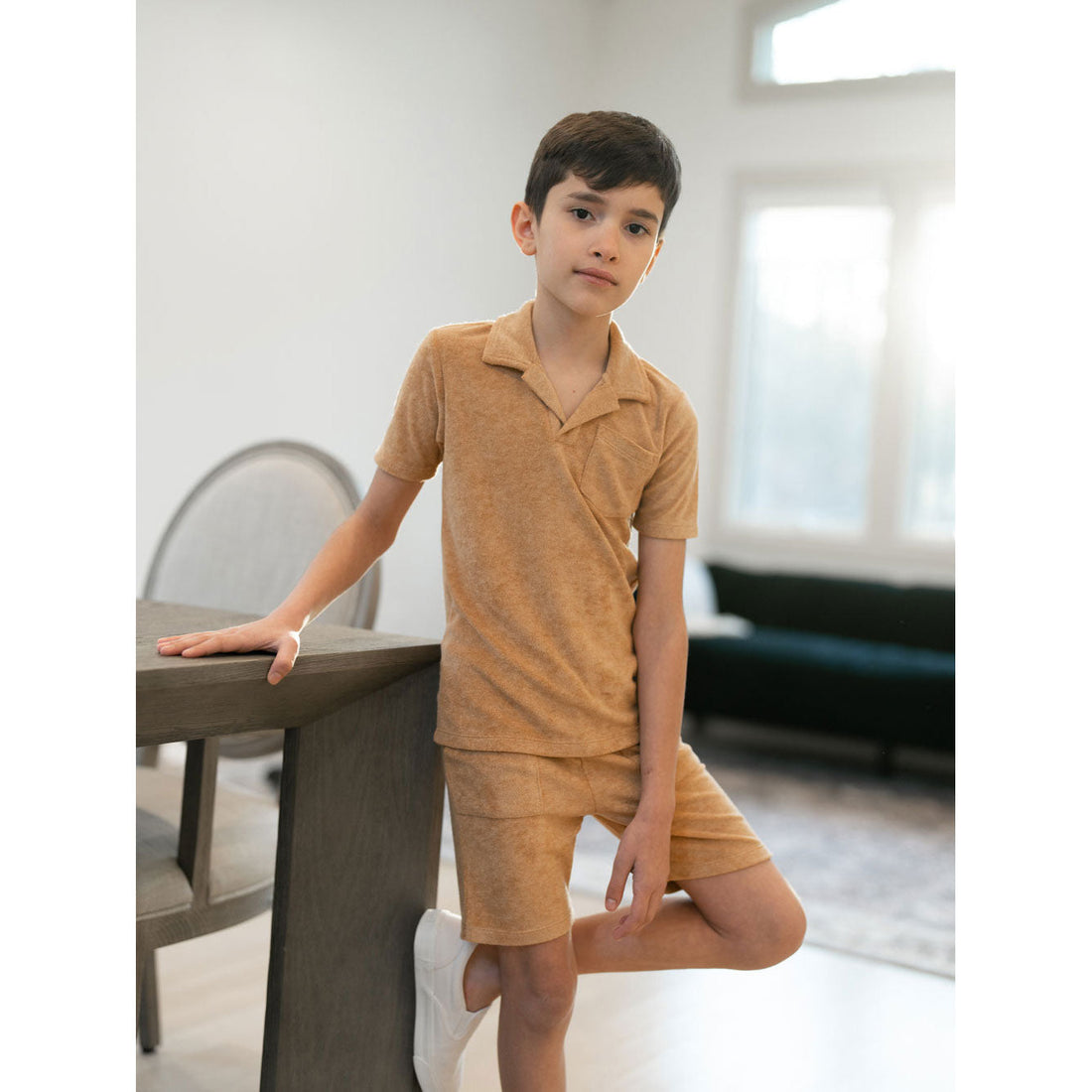Coco Blanc tees Coco Blanc Cognac Terry Boys Tee