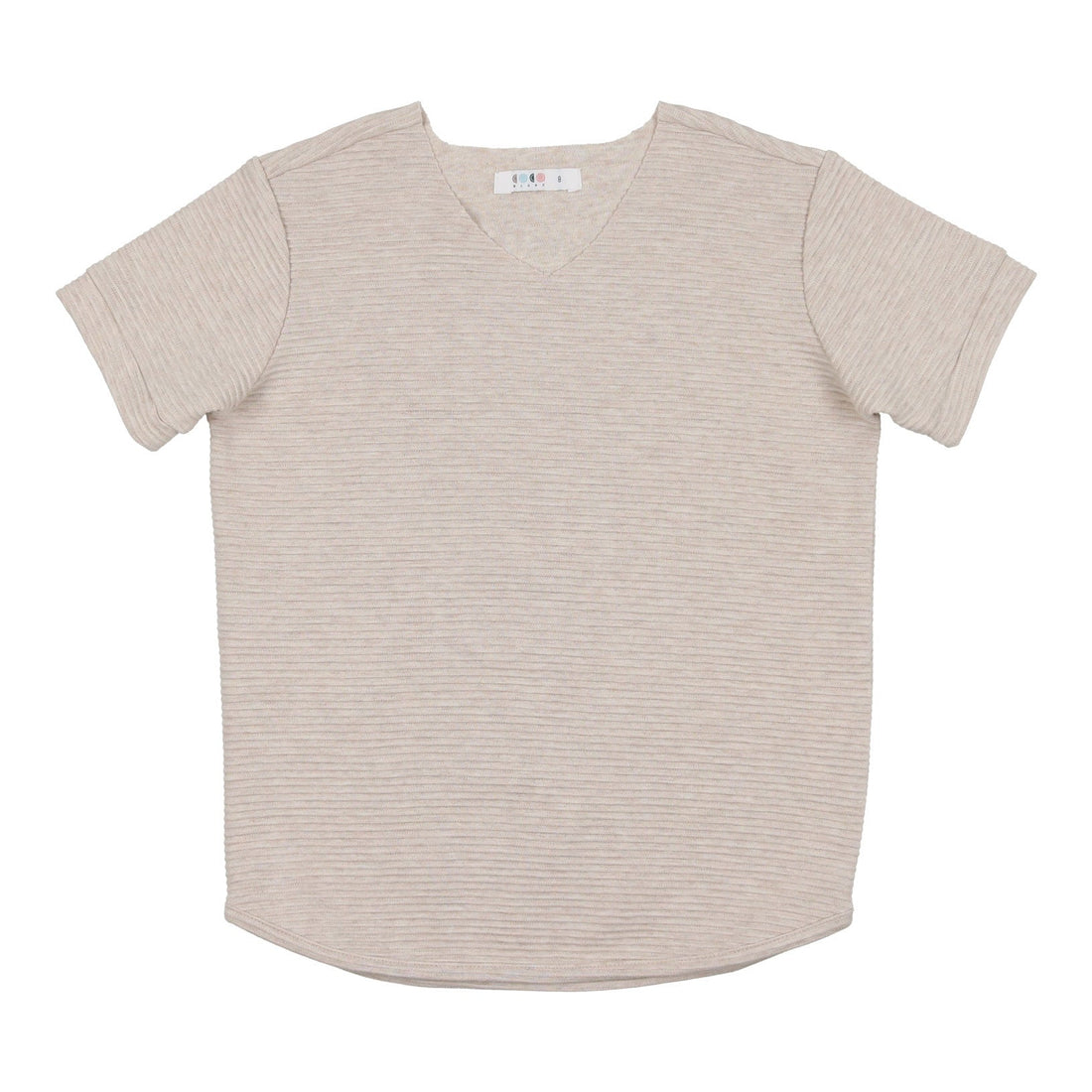 Coco Blanc tees Coco Blanc Flaxy Oat Ribbed Boy Tee