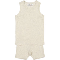 Coco Blanc tops and tees Coco Blanc Oatmeal Ribbed Tank
