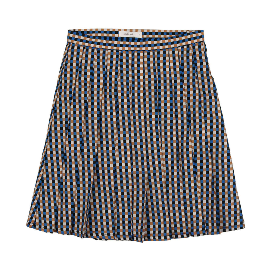 Delicat Gingham Pleated Skirt