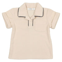 Coco Blanc Cream Terry Girl Tee