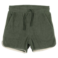 Coco Blanc Green Terry Boy Shorts