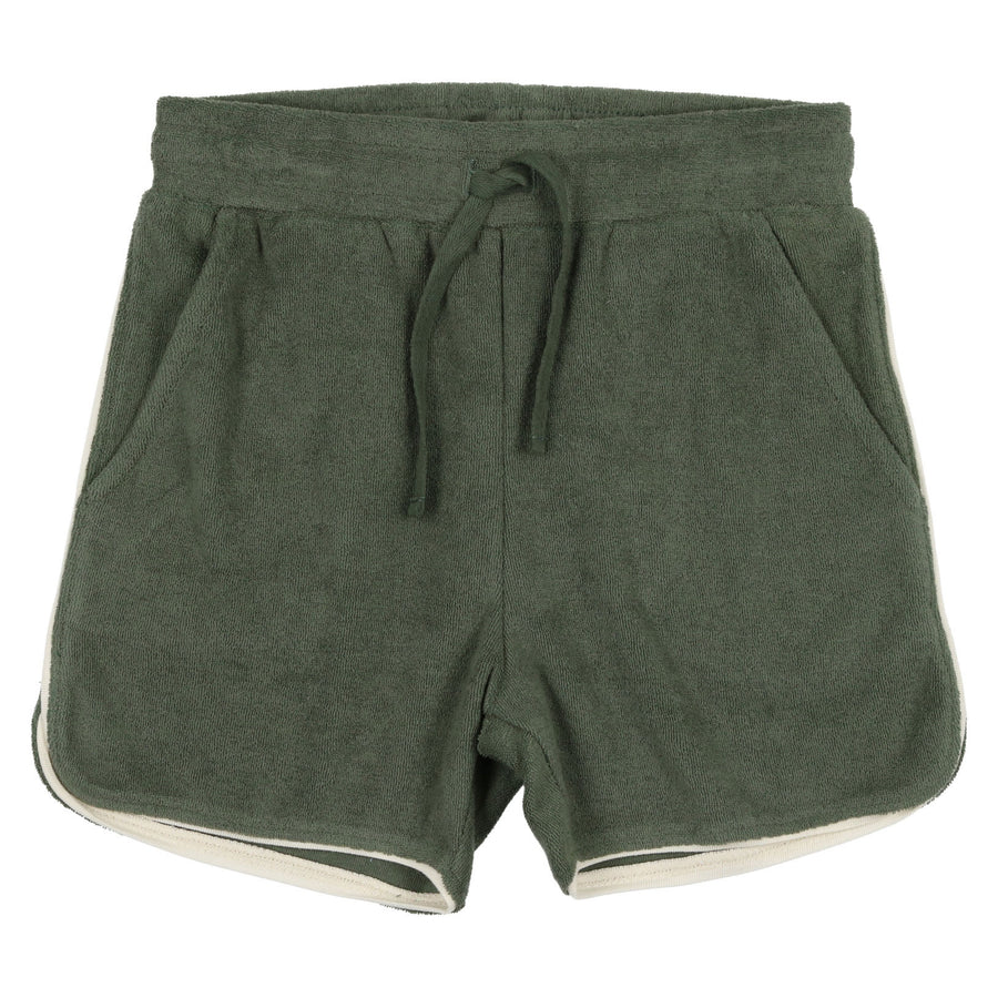 Coco Blanc Green Terry Boy Shorts