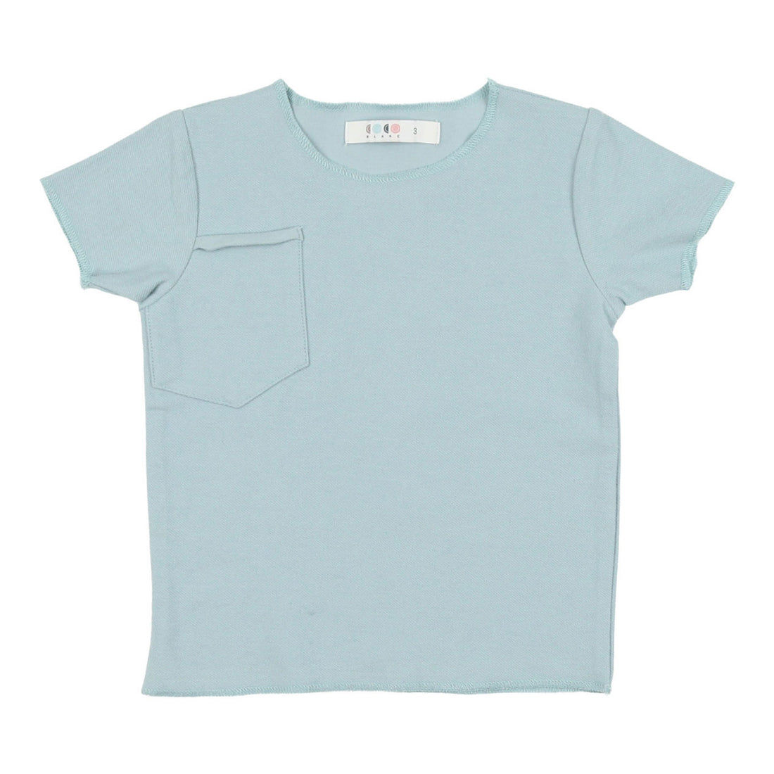 Coco Blanc Pale Blue French Terry Short Sleeve Tee