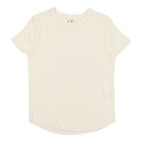 Coco Blanc Cream Ribbed Short Sleeve Tee
