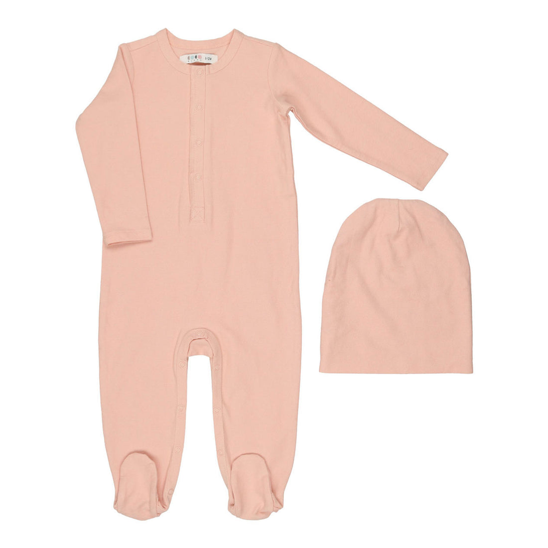 Coco Blanc Smoky Rose French Terry Footie