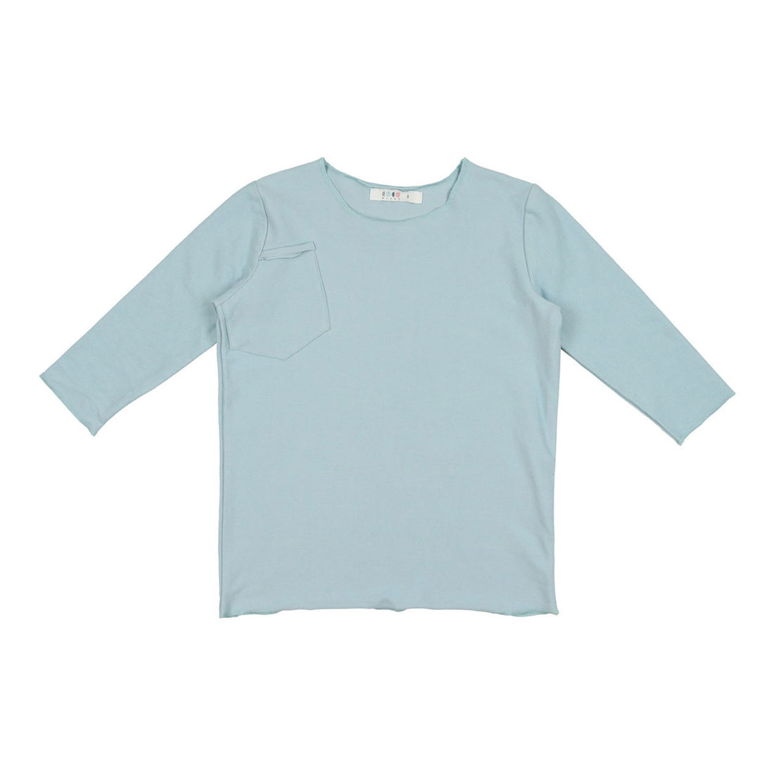 Coco Blanc Pale Blue French Terry 3/4 Tee