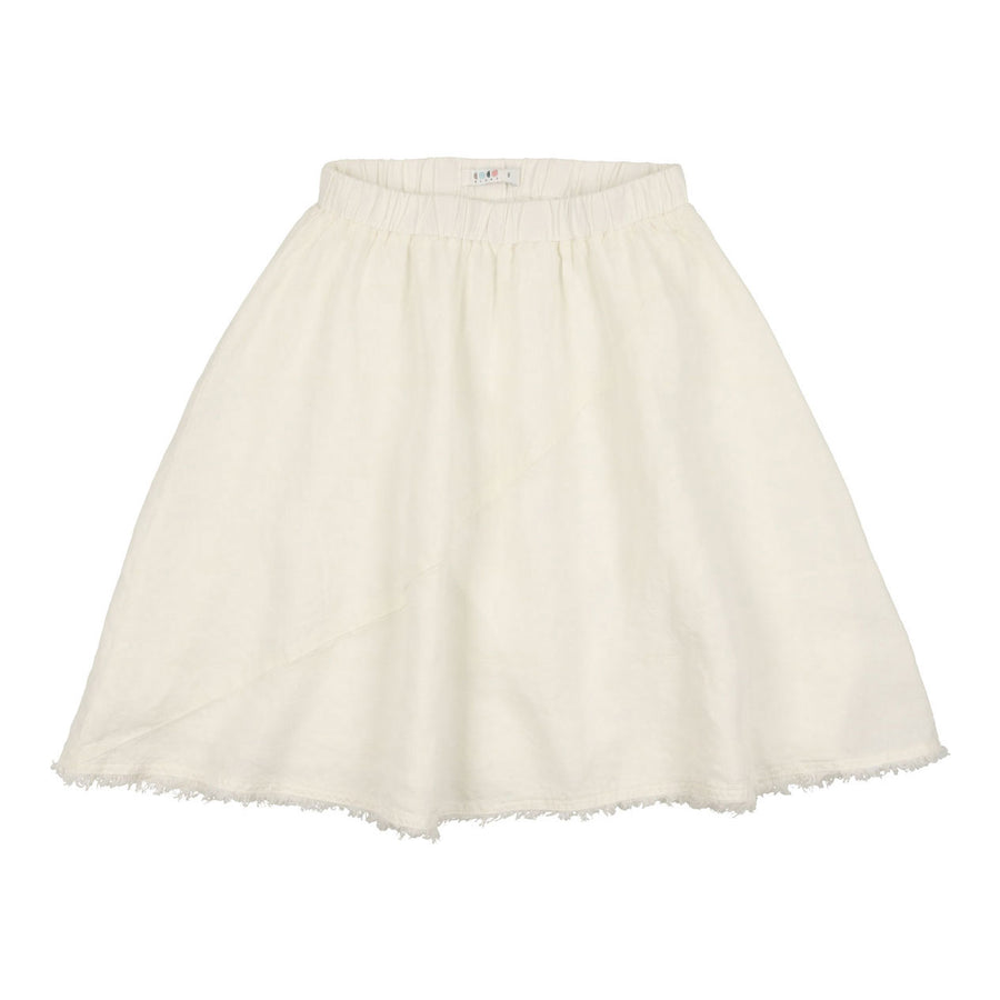 Coco Blanc Cream Linen Skirt