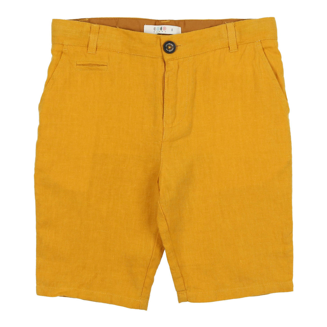 Coco Blanc Spicy Mustard Linen Shorts