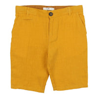 Coco Blanc Spicy Mustard Linen Shorts