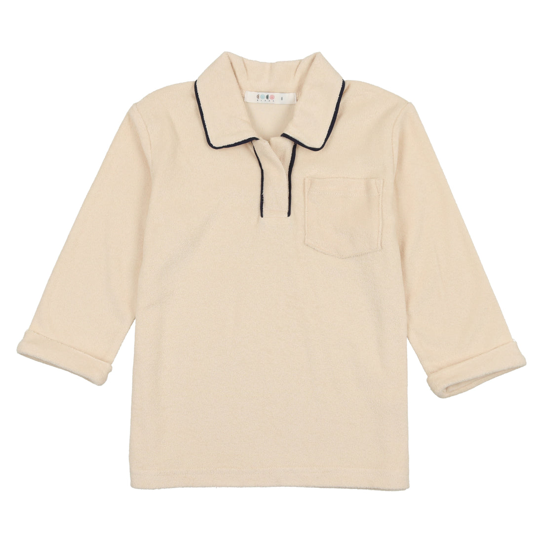 Coco Blanc Cream Terry Girl Tee