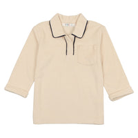 Coco Blanc Cream Terry Girl Tee