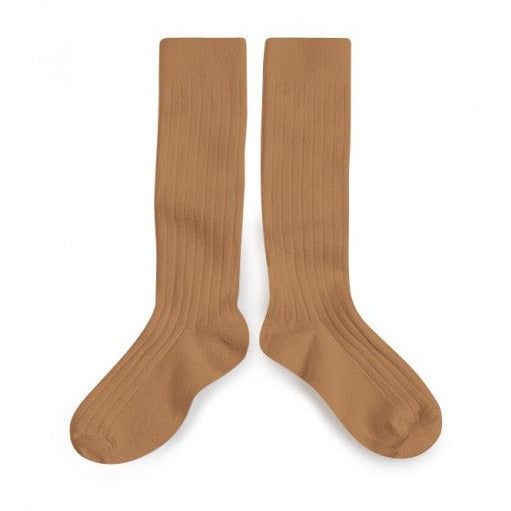 Collegien La Haute - Ribbed Socks - Caramel