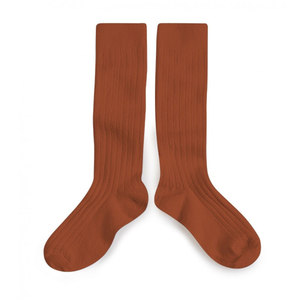 Collegien La Haute - Ribbed Socks - Gingerbread