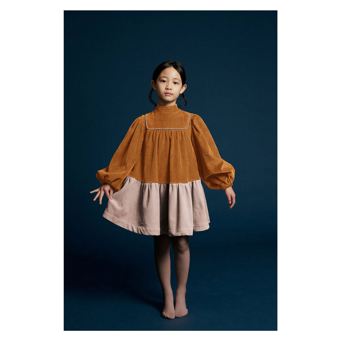 The Middle Daughter Cinammon Stick & Pelican Pink Comfort Zone Dress