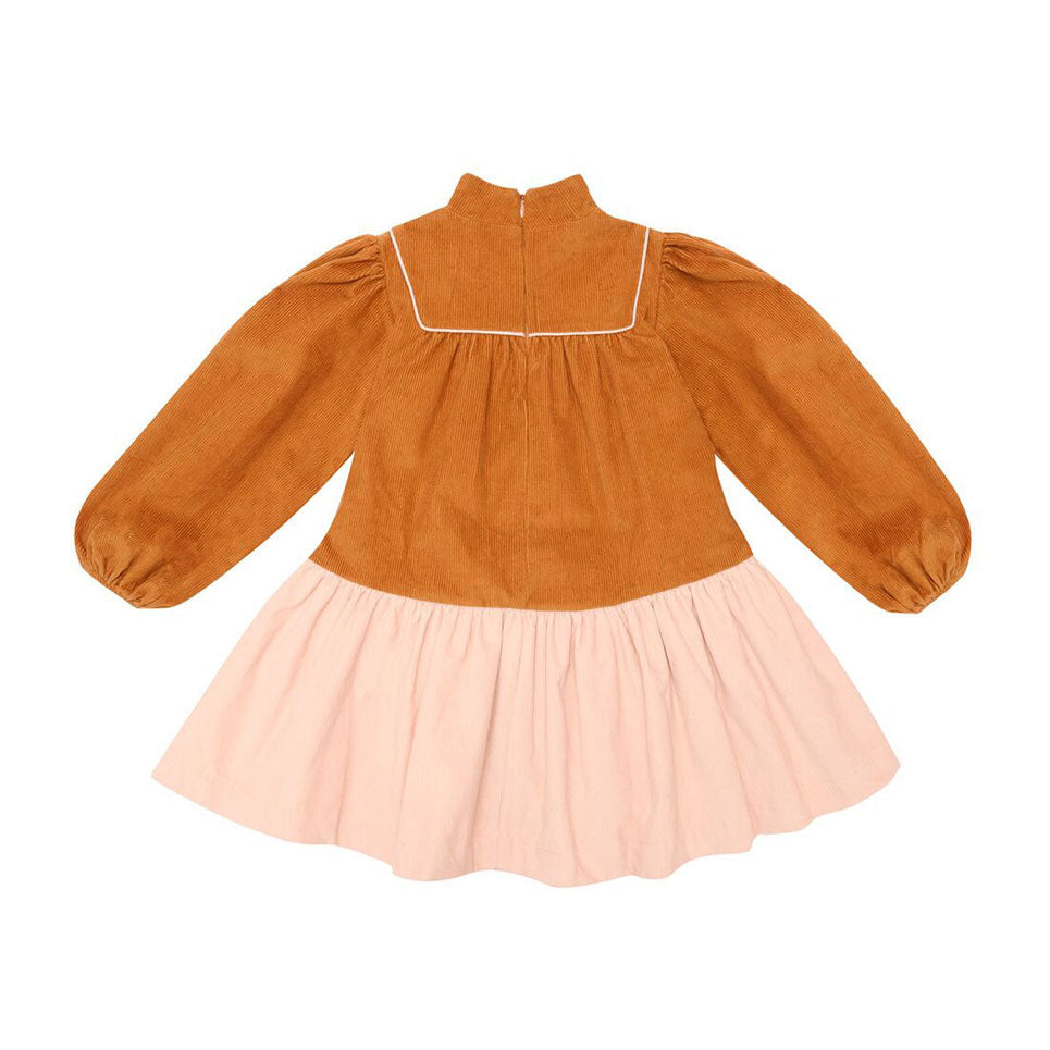 The Middle Daughter Cinammon Stick & Pelican Pink Comfort Zone Dress
