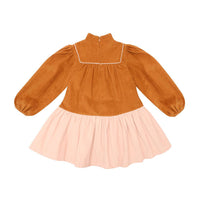 The Middle Daughter Cinammon Stick & Pelican Pink Comfort Zone Dress