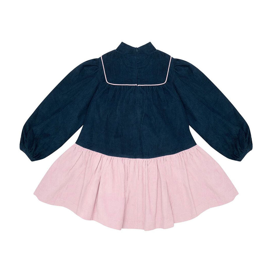 The Middle Daughter Ink Blue & Lavender Bath Comfort Zone Dress