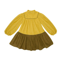The Middle Daughter Mellow Yellow & Kiwi Fuzz Comfort Zone Dress