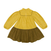 The Middle Daughter Mellow Yellow & Kiwi Fuzz Comfort Zone Dress