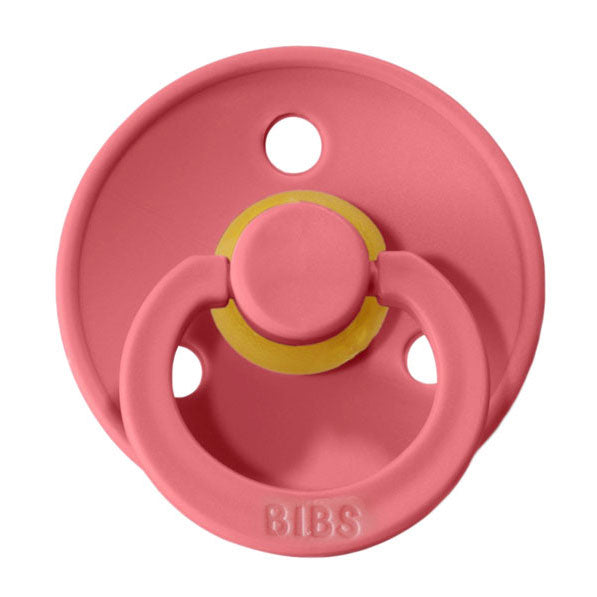 Mushie Coral Bibs Pacifier