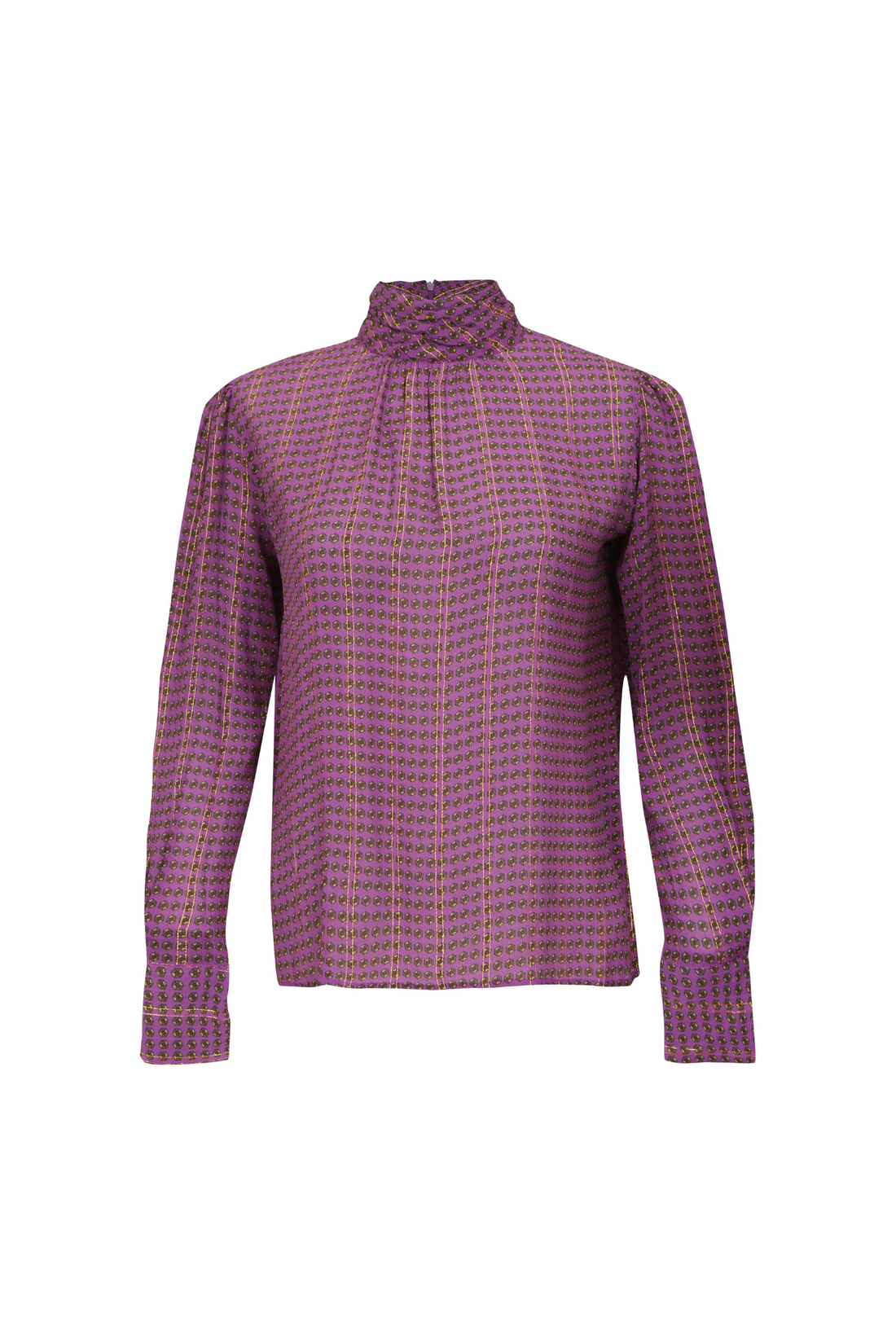 Laurence Bras Purple Dot Corandelle Blouse