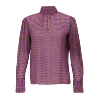 Laurence Bras Purple Dot Corandelle Blouse