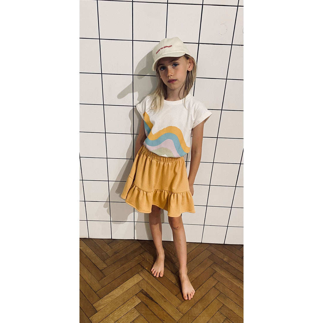 Cos I Said So bottoms Cos I Said So Mustard Mini Volant Skirt