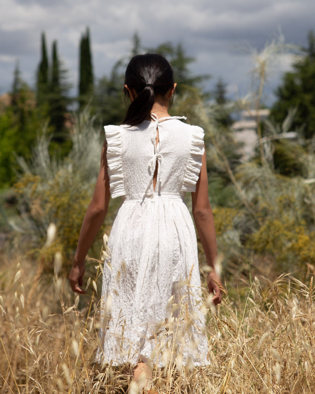 Cosmosophie dresses Cosmosophie Plie White Hunter Dress