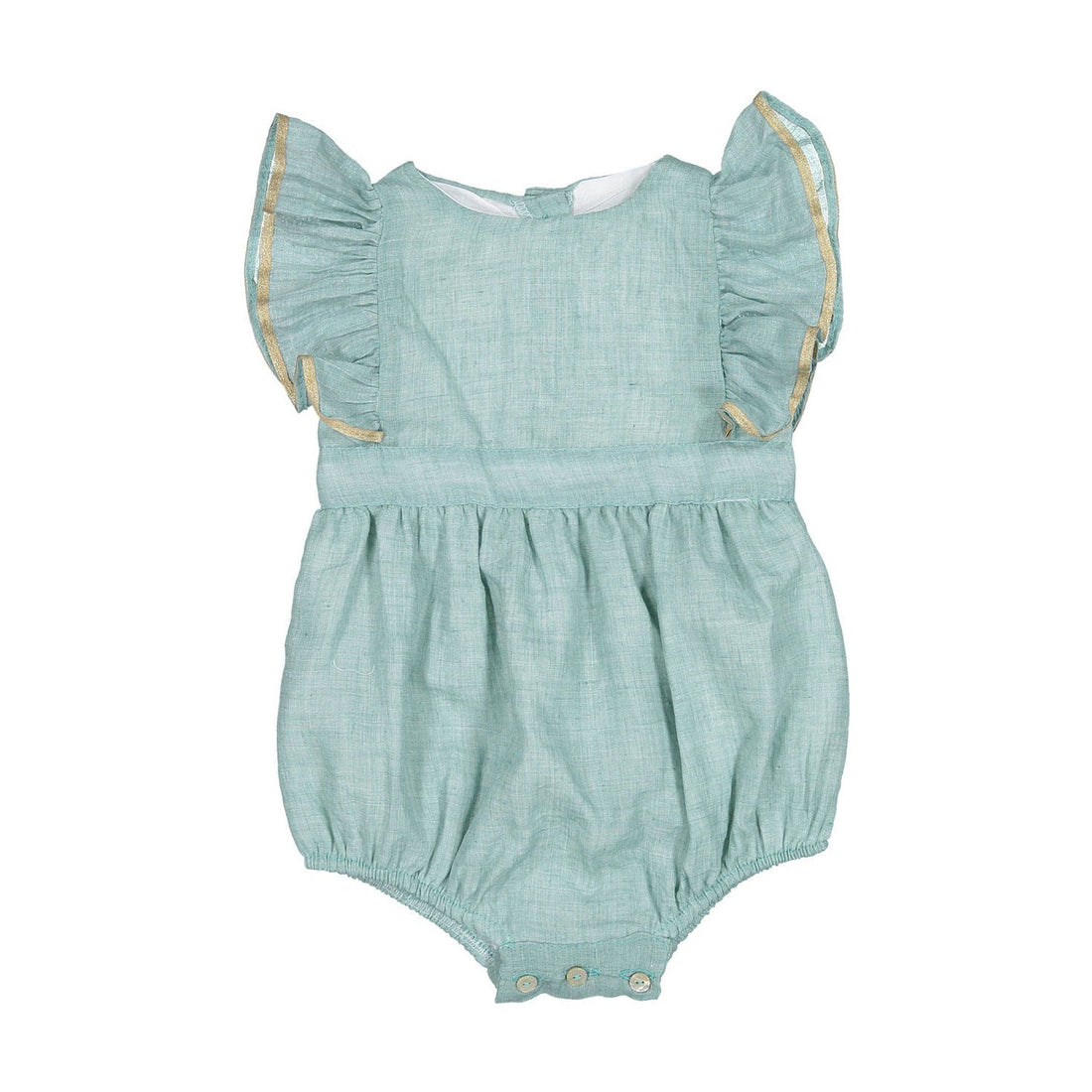 Cosmosophie rompers Cosmosophie Mussola Aqua Hannah Romper